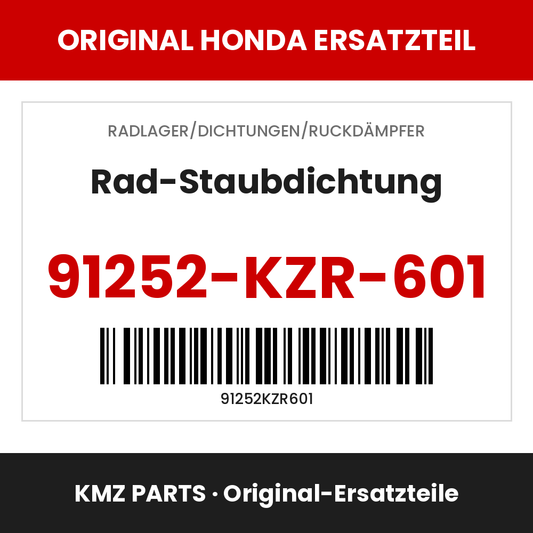 Honda Original Rad-Staubdichtung 91252-KZR-601