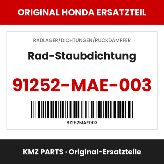 Honda Original Rad-Staubdichtung 91252-MAE-003