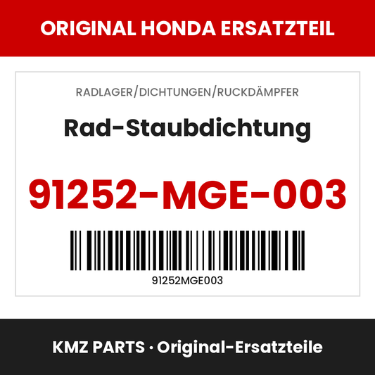 Honda Original Rad-Staubdichtung 91252-MGE-003