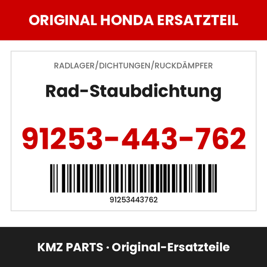 Honda Original Rad-Staubdichtung 91253-443-762
