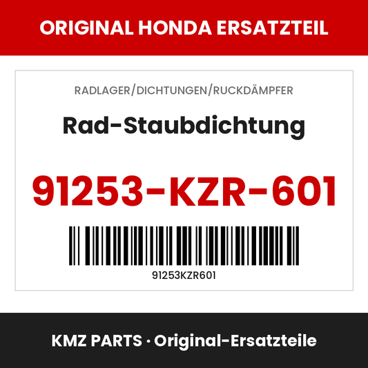 Honda Original Rad-Staubdichtung 91253-KZR-601