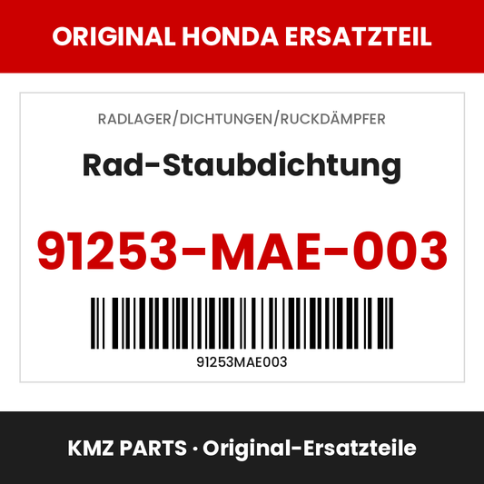 Honda Original Rad-Staubdichtung 91253-MAE-003