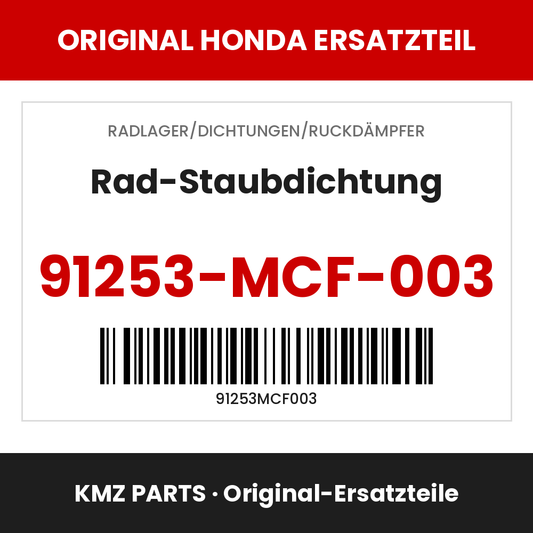 Honda Original Rad-Staubdichtung 91253-MCF-003