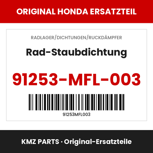 Honda Original Rad-Staubdichtung 91253-MFL-003