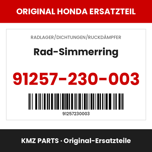 Honda Original Rad-Simmerring 91257-230-003
