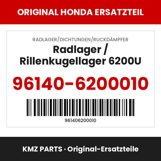Honda Original Radlager / Rillenkugellager 6200U 96140-6200010
