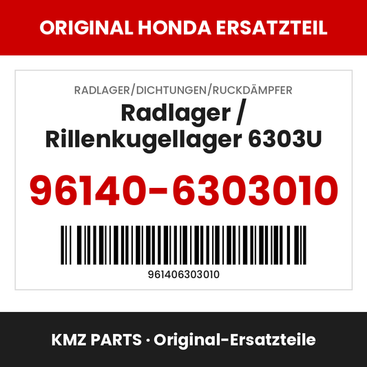 Honda Original Radlager / Rillenkugellager 6303U 96140-6303010
