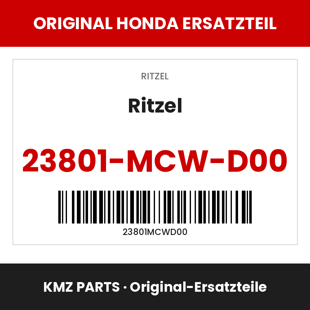 Honda Original Ritzel 23801-MCW-D00