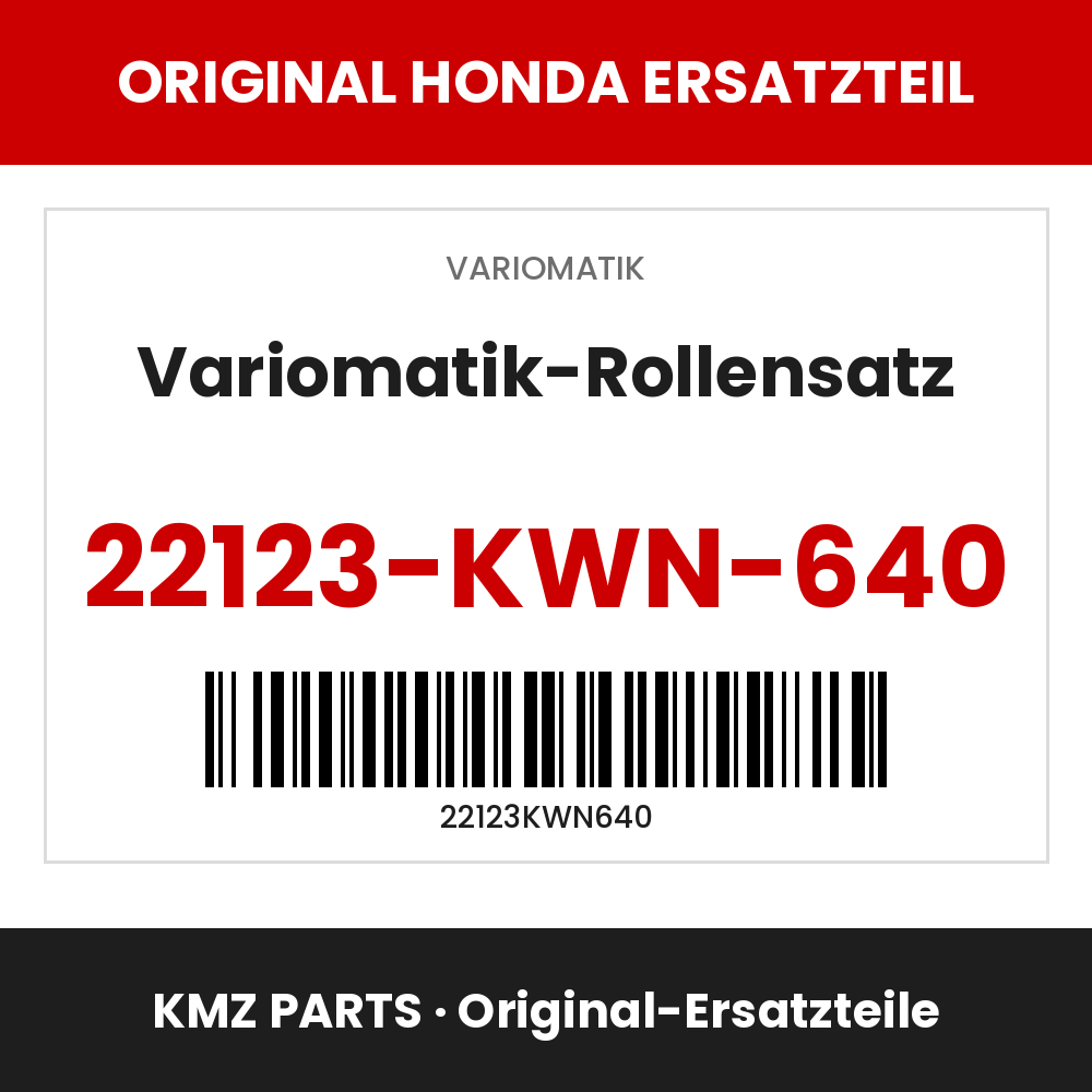 Honda Original Variomatik-Rollensatz 22123-KWN-640