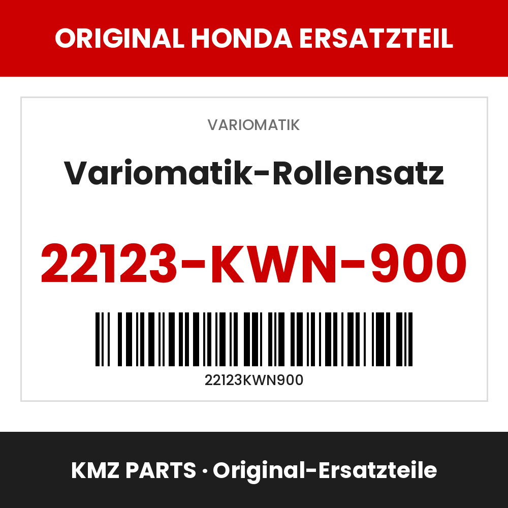 Honda Original Variomatik-Rollensatz 22123-KWN-900