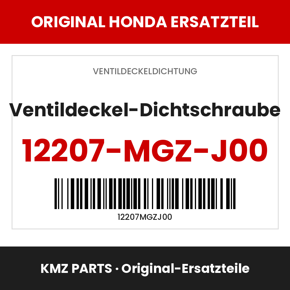 Honda Original Ventildeckel-Dichtschraube 12207-MGZ-J00