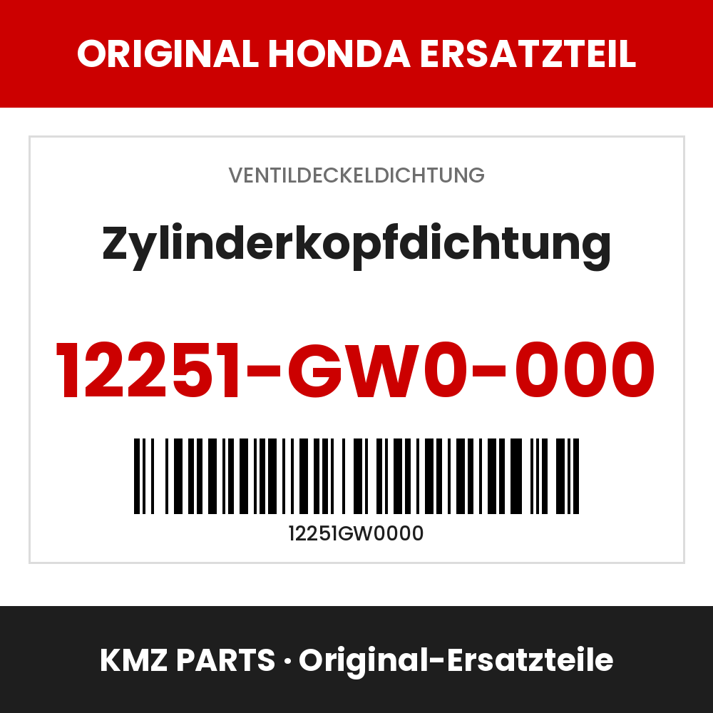 Honda Original Zylinderkopfdichtung 12251-GW0-000