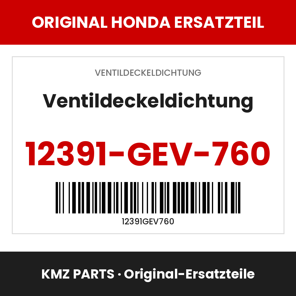 Honda Original Ventildeckeldichtung 12391-GEV-760