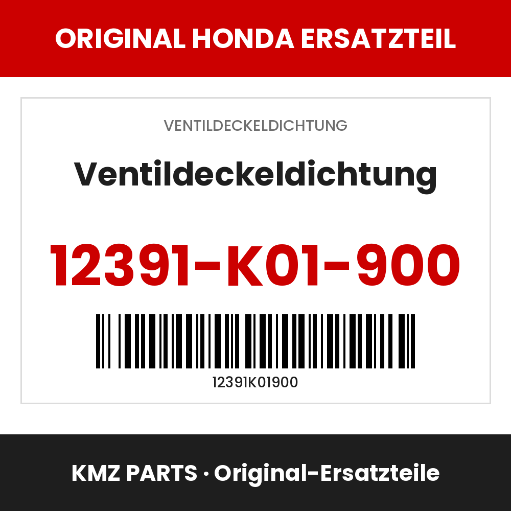 Honda Original Ventildeckeldichtung 12391-K01-900