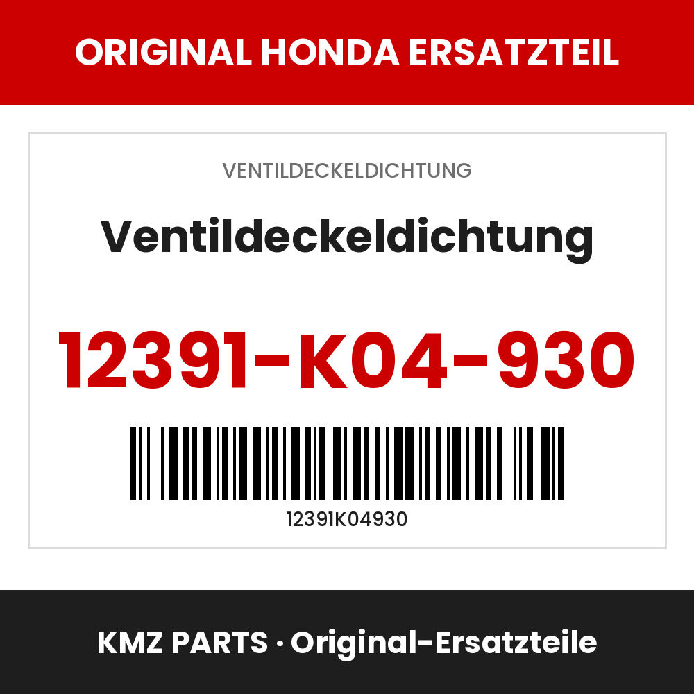 Honda Original Ventildeckeldichtung 12391-K04-930