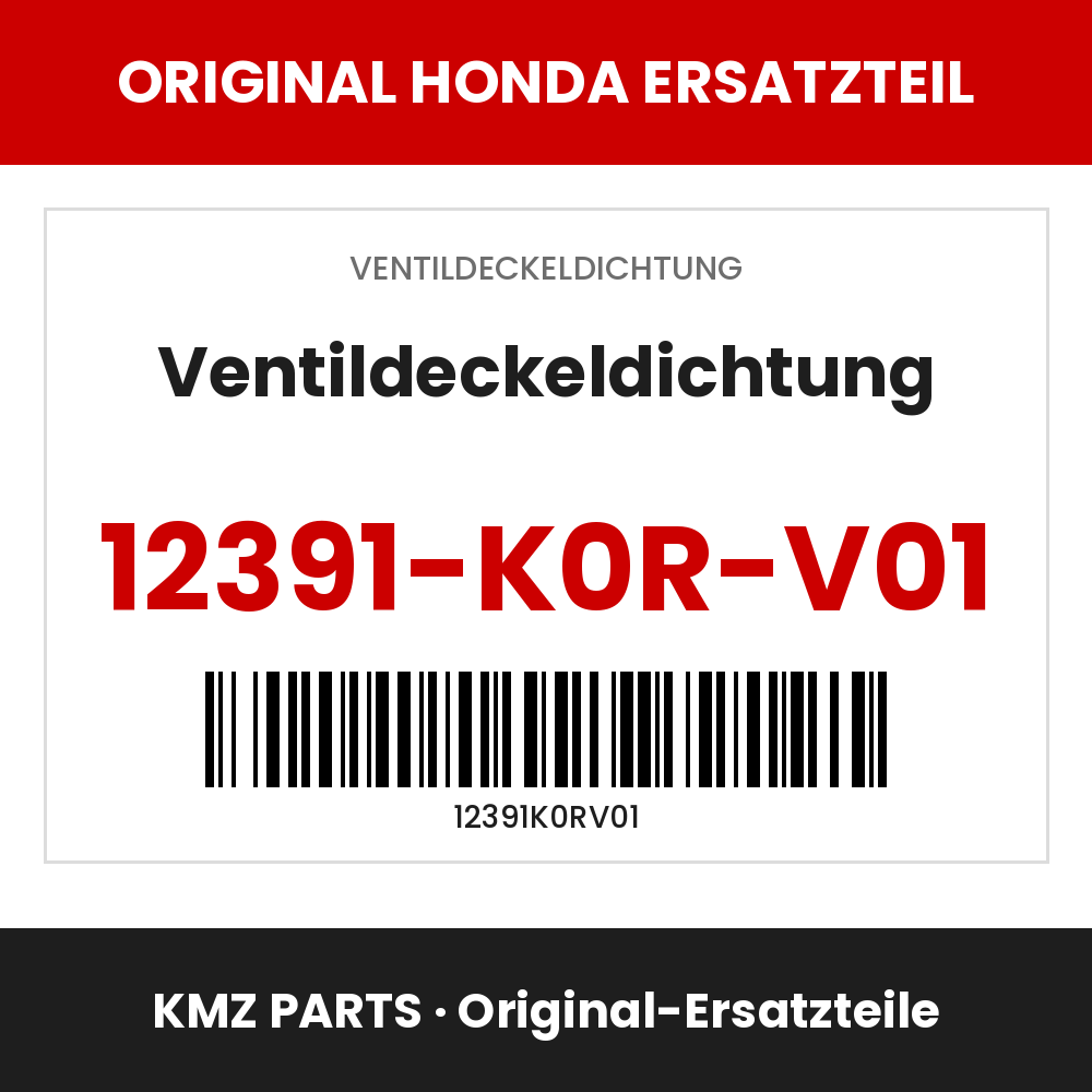 Honda Original Ventildeckeldichtung 12391-K0R-V01