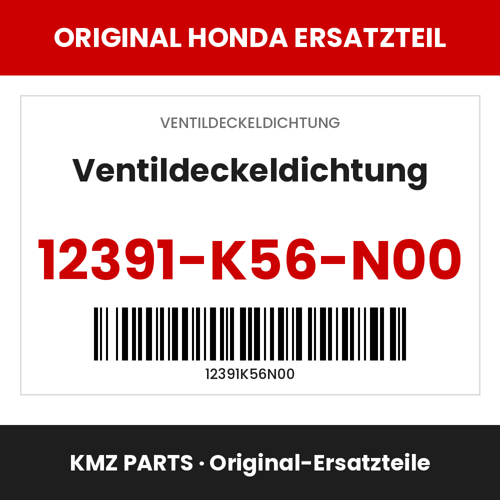 Honda Original Ventildeckeldichtung 12391-K56-N00