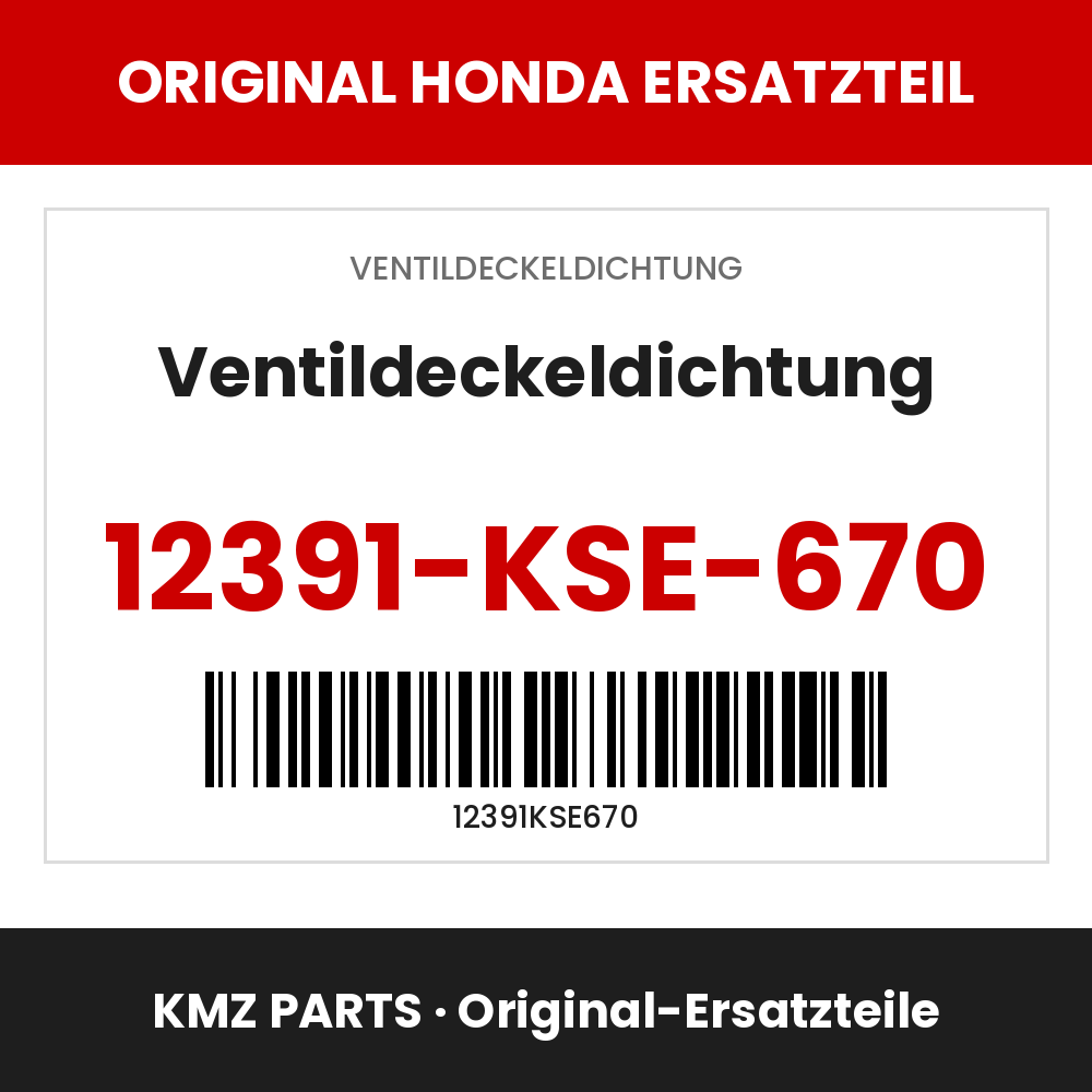 Honda Original Ventildeckeldichtung 12391-KSE-670