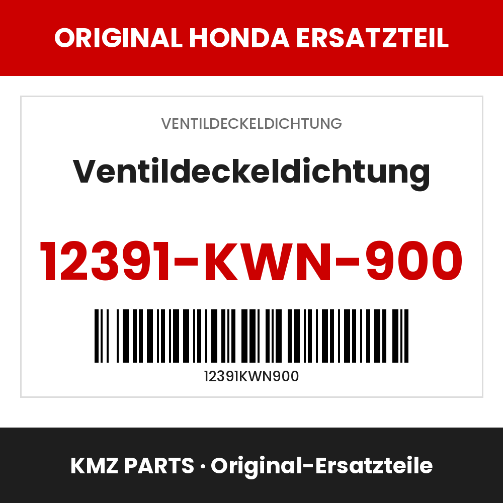 Honda Original Ventildeckeldichtung 12391-KWN-900