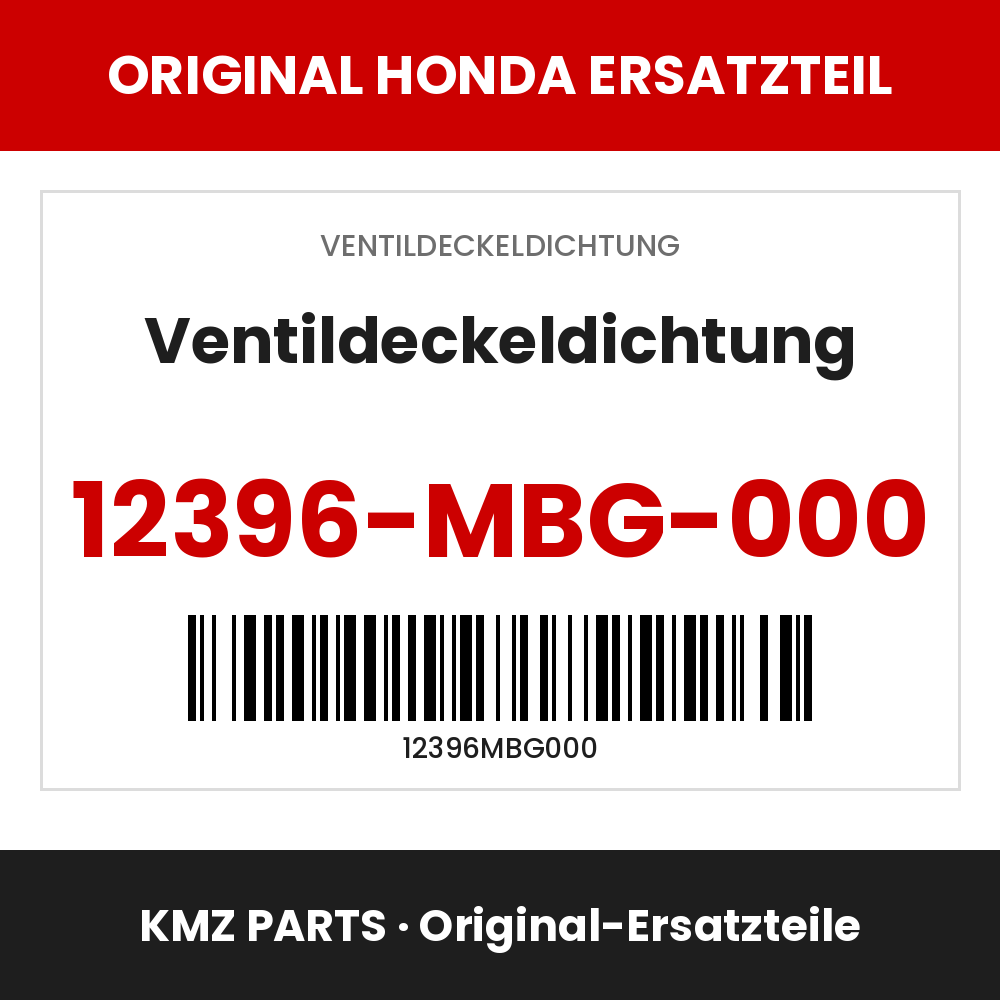 Honda Original Ventildeckeldichtung 12396-MBG-000