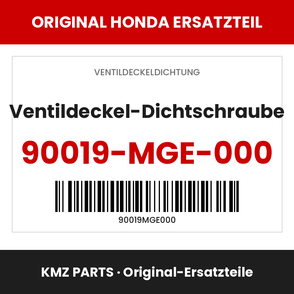 Honda Original Ventildeckel-Dichtschraube 90019-MGE-000