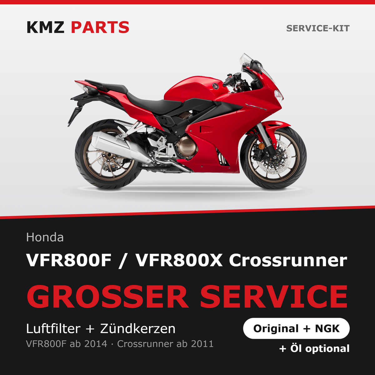 Honda VFR800F / VFR800X Crossrunner Service-Kit – Großer Service