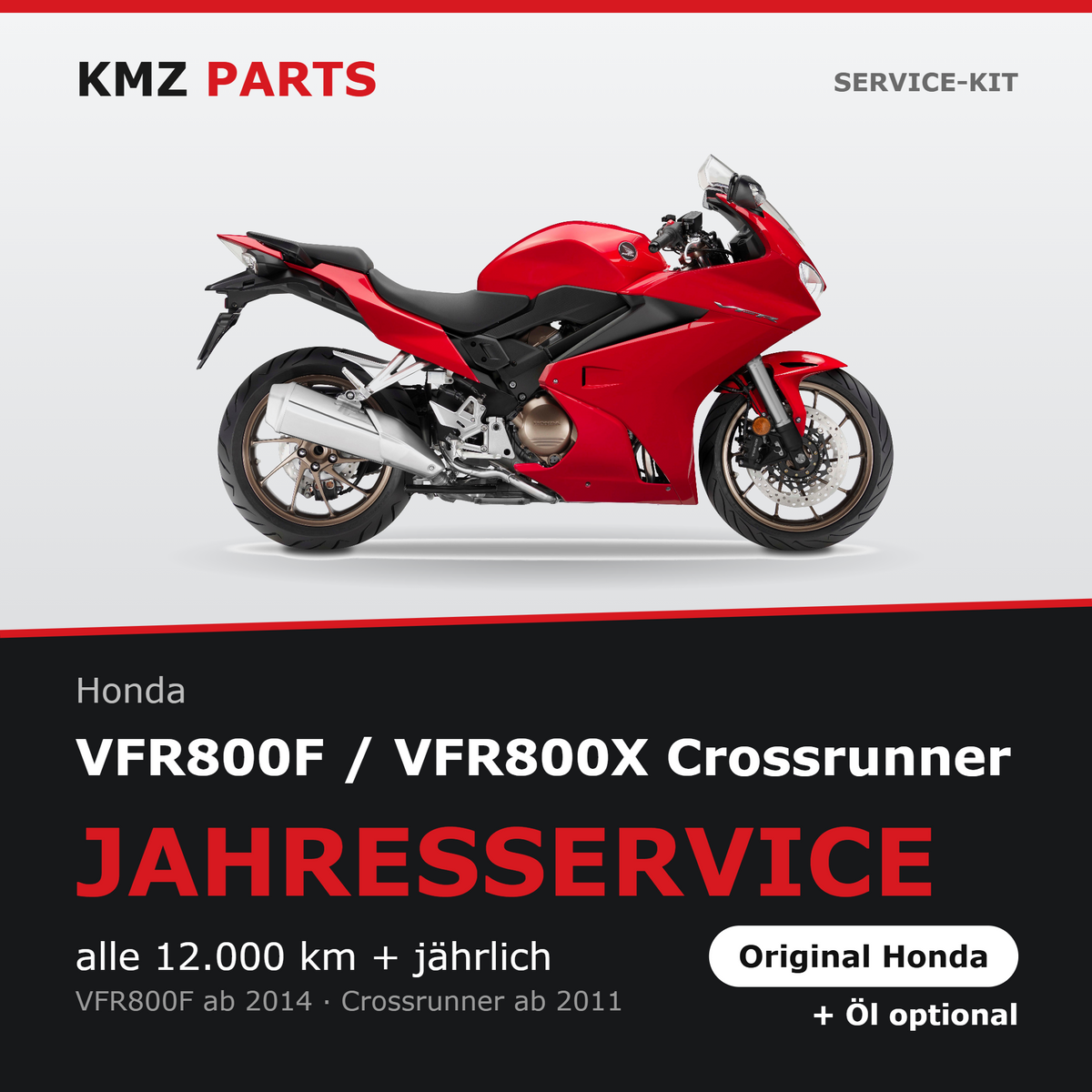 Honda VFR800F / VFR800X Crossrunner Service-Kit – Jahresservice