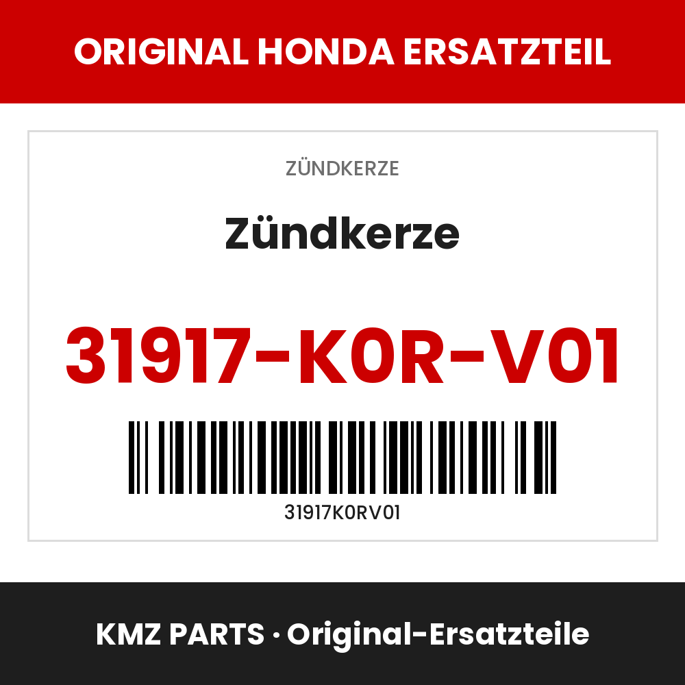 Honda Original Zündkerze 31917-K0R-V01