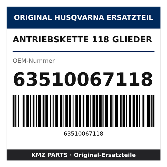 Husqvarna Original Antriebskette 118 Glieder 63510067118
