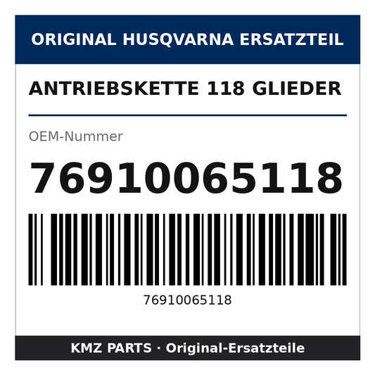 Husqvarna Original Antriebskette 118 Glieder 76910065118