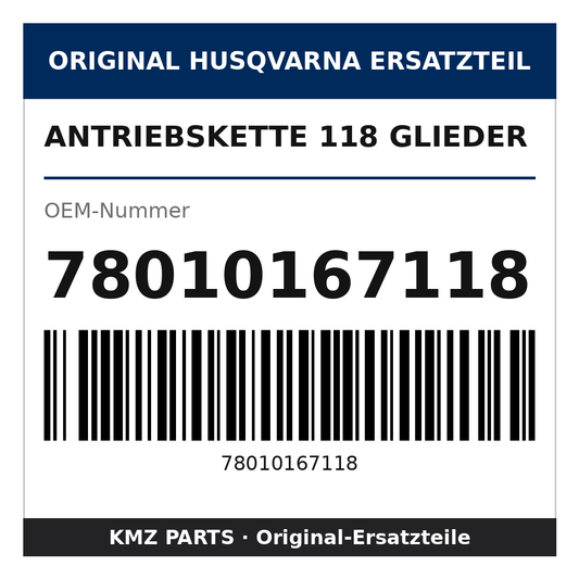 Husqvarna Original Antriebskette 118 Glieder 78010167118