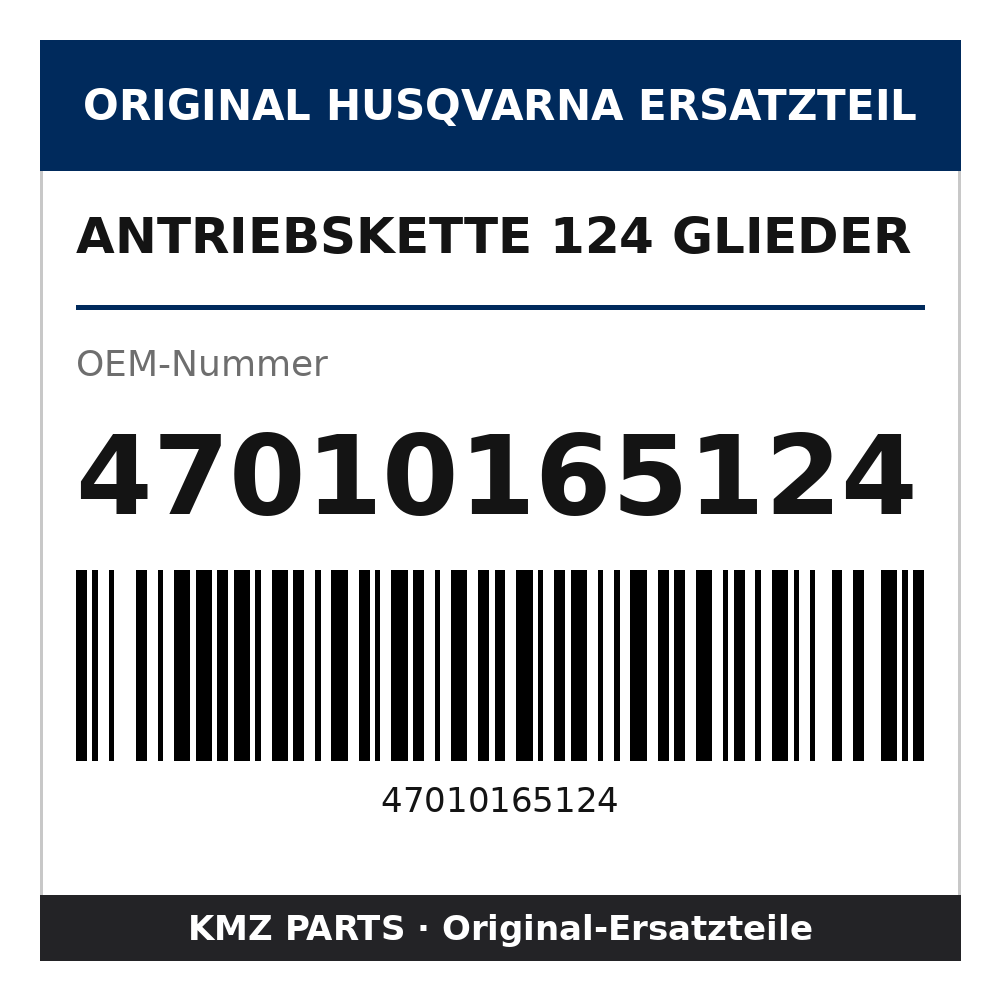 Husqvarna Original Antriebskette 124 Glieder 47010165124