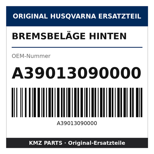 Husqvarna Original Bremsbeläge hinten A39013090000