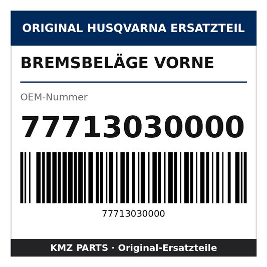 Husqvarna Original Bremsbeläge vorne 77713030000