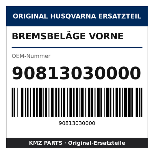 Husqvarna Original Bremsbeläge vorne 90813030000