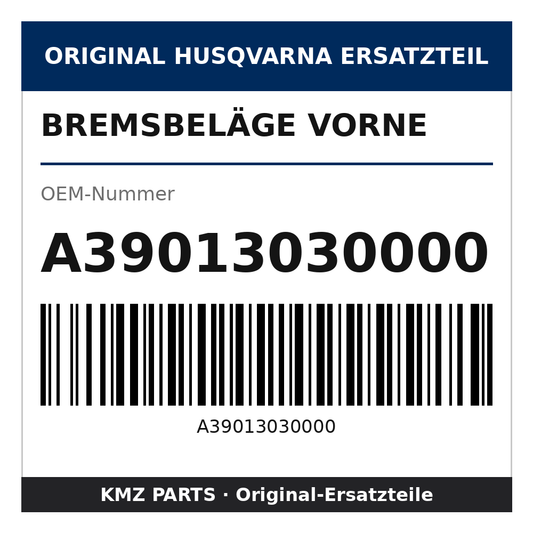 Husqvarna Original Bremsbeläge vorne A39013030000