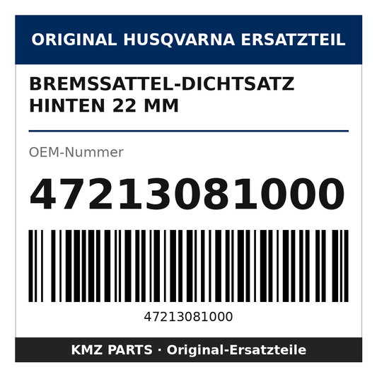Husqvarna Original Bremssattel-Dichtsatz hinten 22 mm 47213081000
