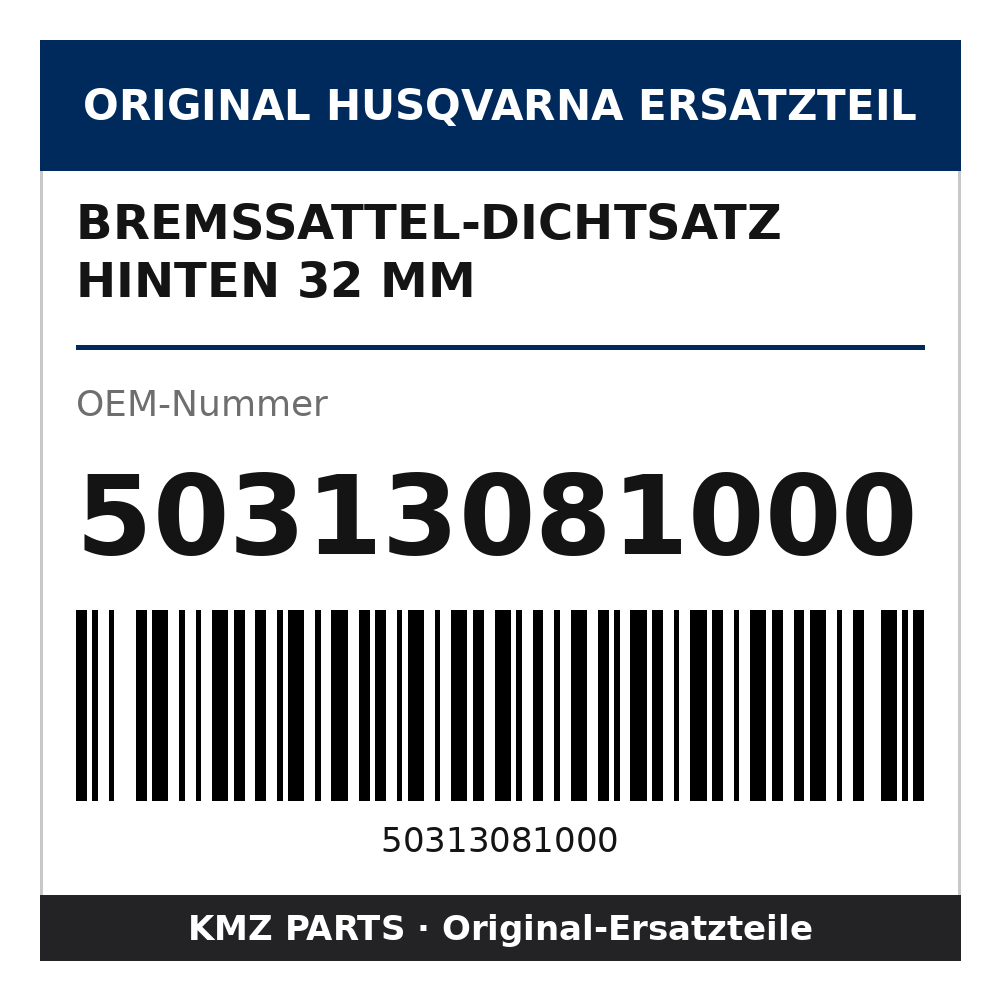 Husqvarna Original Bremssattel-Dichtsatz hinten 32 mm 50313081000