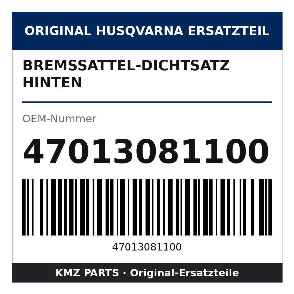 Husqvarna Original Bremssattel-Dichtsatz hinten 47013081100