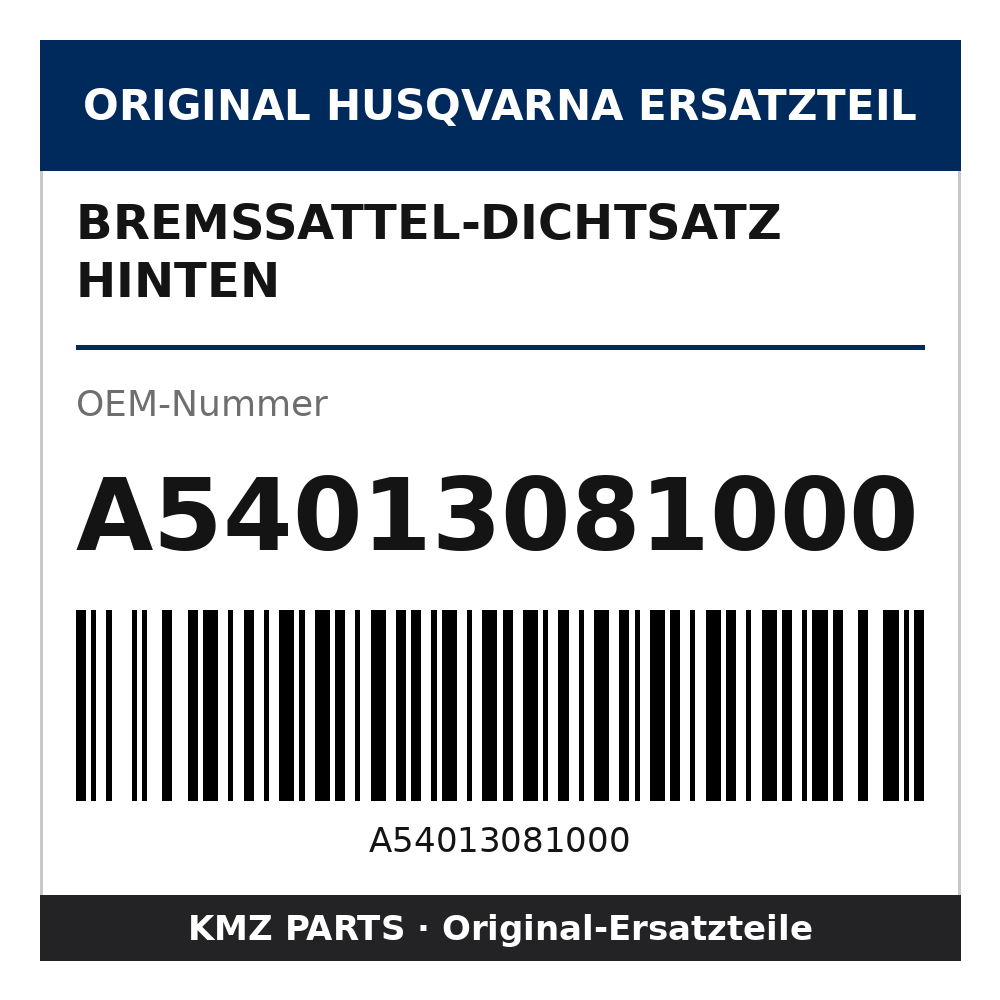 Husqvarna Original Bremssattel-Dichtsatz hinten A54013081000