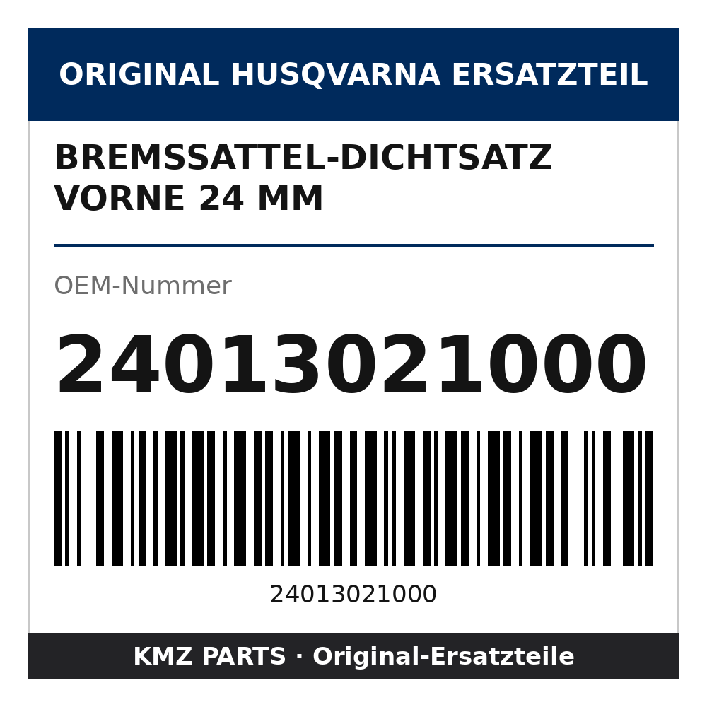 Husqvarna Original Bremssattel-Dichtsatz vorne 24 mm 24013021000