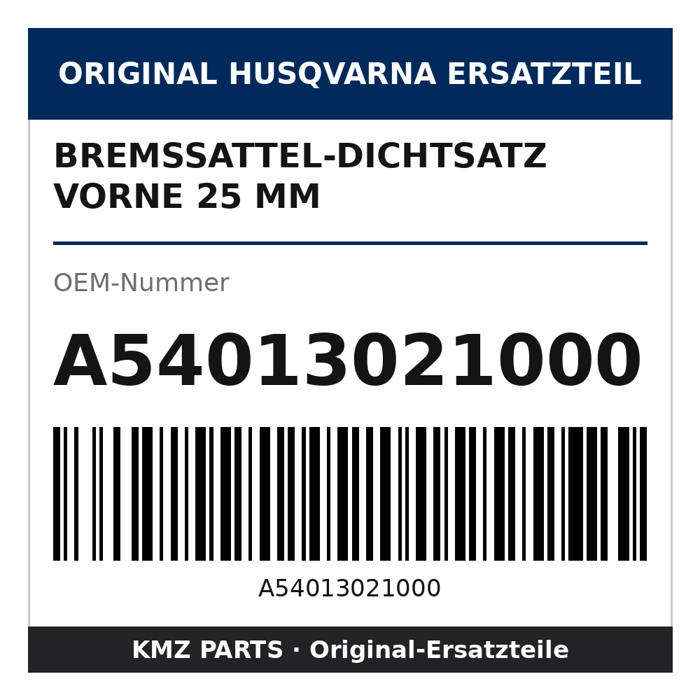 Husqvarna Original Bremssattel-Dichtsatz vorne 25 mm A54013021000
