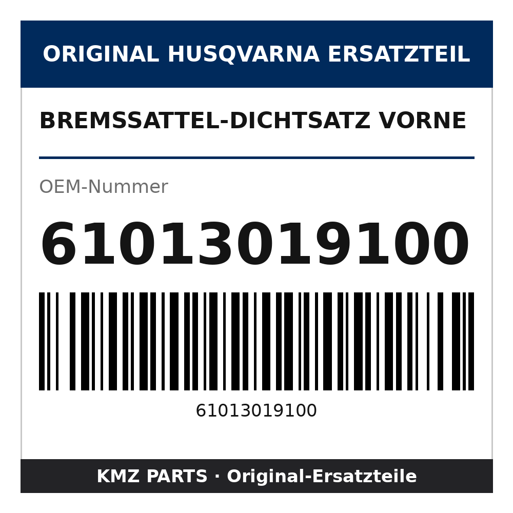 Husqvarna Original Bremssattel-Dichtsatz vorne 61013019100