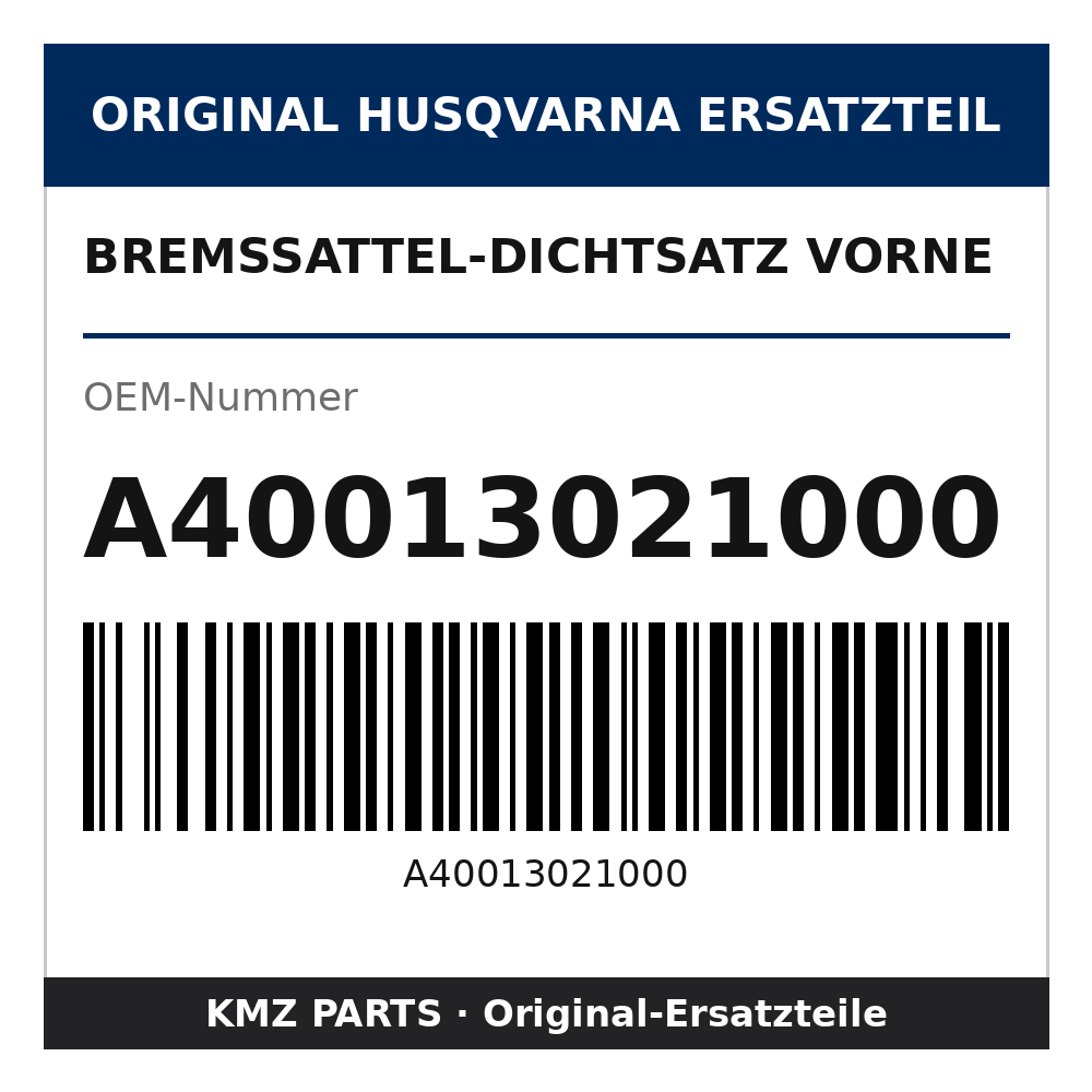 Husqvarna Original Bremssattel-Dichtsatz vorne A40013021000