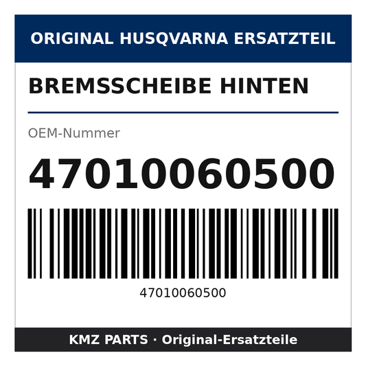 Husqvarna Original Bremsscheibe hinten 47010060500