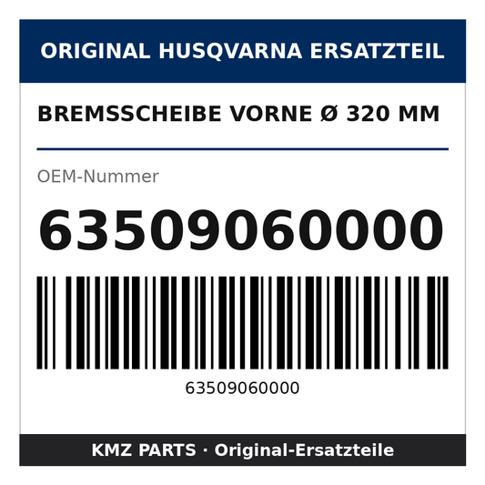 Husqvarna Original Bremsscheibe vorne Ø 320 mm 63509060000