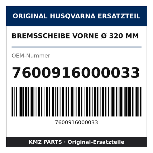 Husqvarna Original Bremsscheibe vorne Ø 320 mm 7600916000033