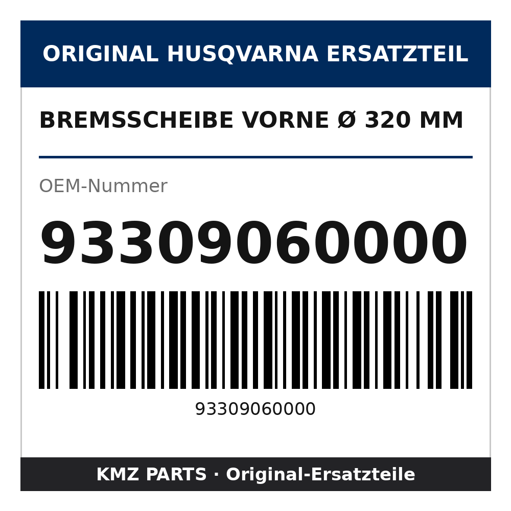 Husqvarna Original Bremsscheibe vorne Ø 320 mm 93309060000