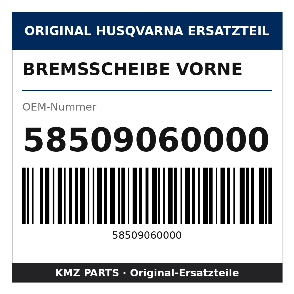 Husqvarna Original Bremsscheibe vorne 58509060000