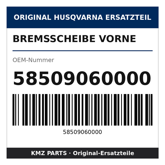 Husqvarna Original Bremsscheibe vorne 58509060000